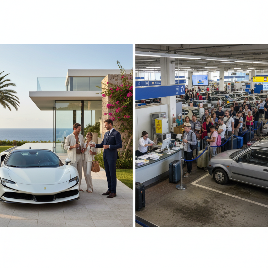 Azul Cars مقابل تأجير السيارات التقليدي: لماذا الفخامة مهمة في مايوركا