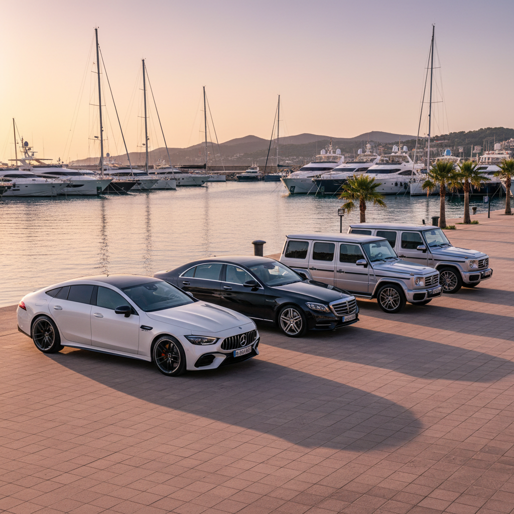 Mercedes E-Class Cabrio on Serra de Tramuntana — Azul Cars rental
