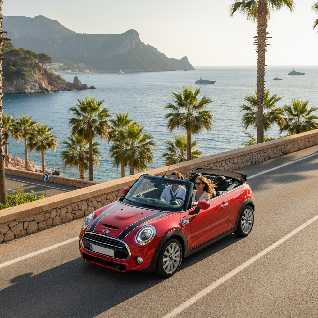 Mini Cooper S Convertible في مايوركا: الرفيق المثالي لاستكشاف السواحل